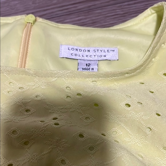 London Style Yellow Midi Dress - Picture 7 of 8